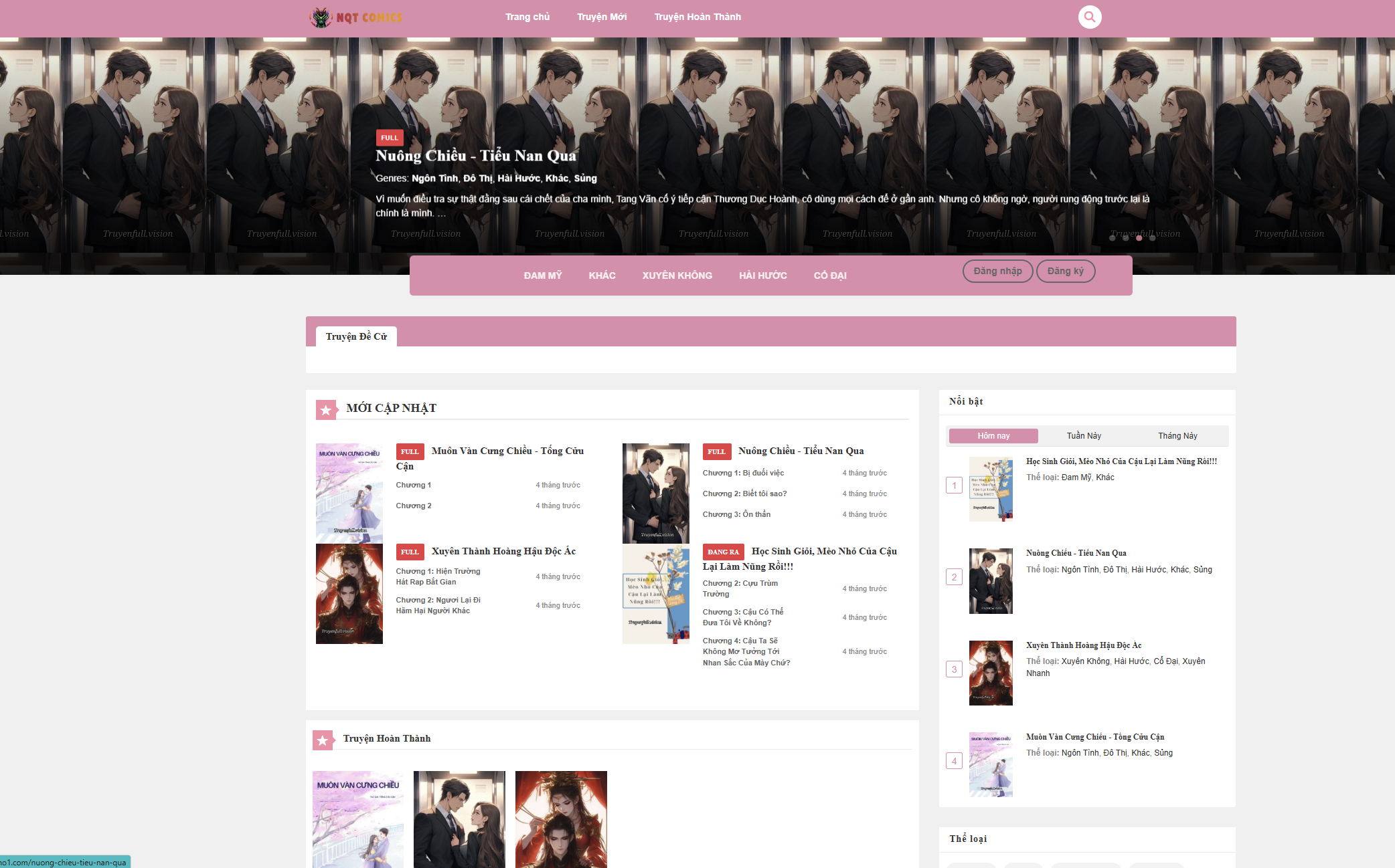 Theme truyện v12 chạy laravel nguồn truyện từ truyenfull